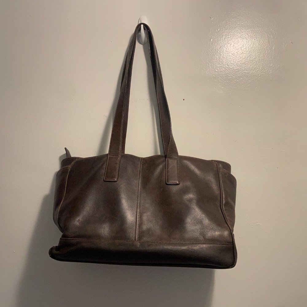 Coach Brown Leather Travel Bag